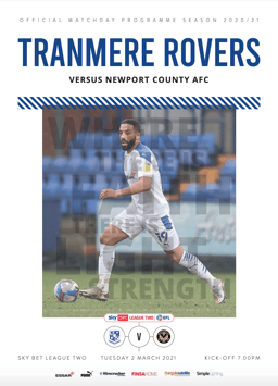 Tranmere Rovers v Crawley Town Match Programme 2021-03-06